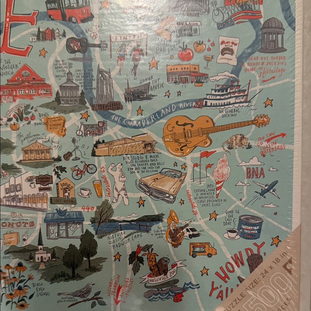 True South Nashville 500 Puzzle 24x18 Sealed Box - Picture 4 of 5